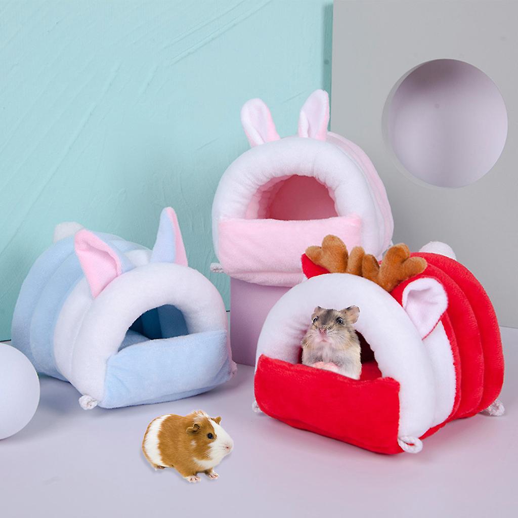 Hamster Ngôi nhà ấm áp g g mềm mại Trở nên thoải mái cho động vật nhỏ Ngôi nhà giường  16*13*13 cm