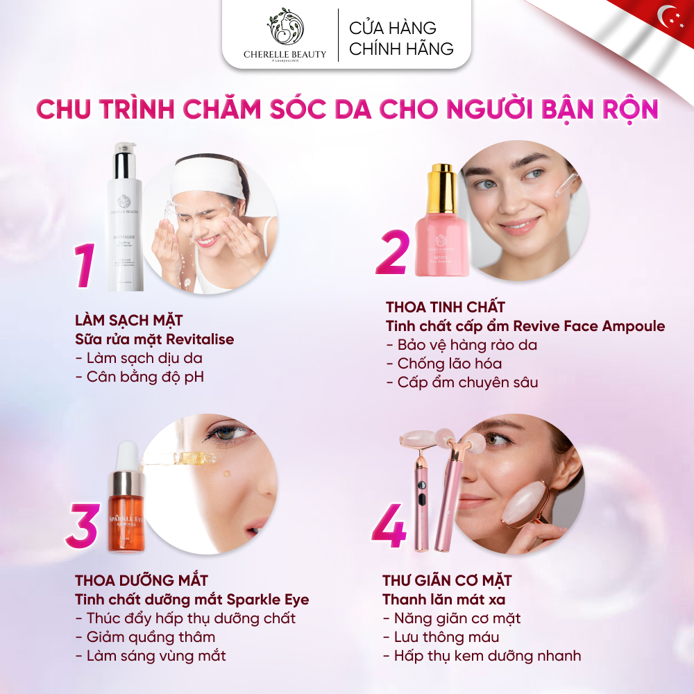 Tinh chất dưỡng mắt Sparkle Eye Ampoule, cấp ẩm, chống lão hóa, giảm quầng thâm, bọng mắt (5 x Lọ tinh chất 3ml)