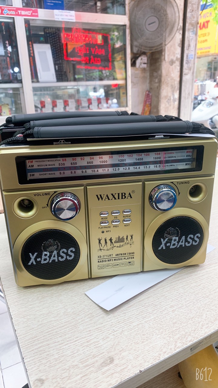 ĐÀI RADIO FM WAXIBA 372URT Mẫu 2022 BẮT SÓNG FM/AM/SW KHỎE – NGHE NHẠC TỪ USB THẺ NHỚ – Hàng Chính Hãng