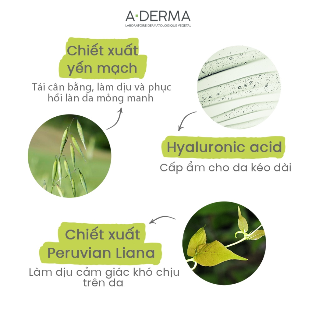 Kem giúp làm dịu, dưỡng ẩm da, giảm thâm, sẹo A-DERMA EPITHELIALE AH ULTRA SOOTHING CREAM