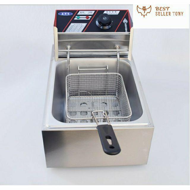 Bếp chiên nhúng điện chiên cá viên inox cực tốt