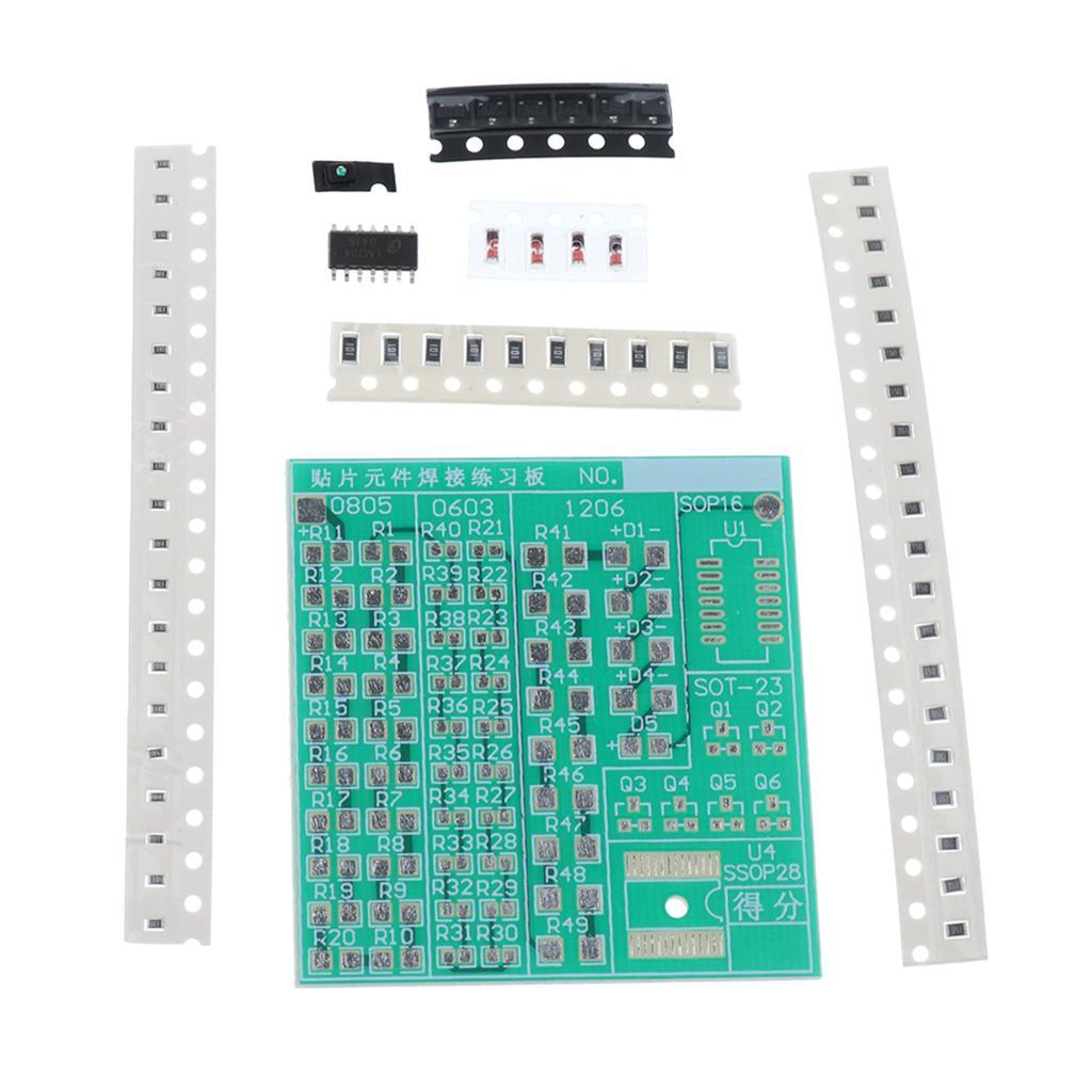 3-7pack SMD Component Welding Practice Board Soldering Practice DIY Kit