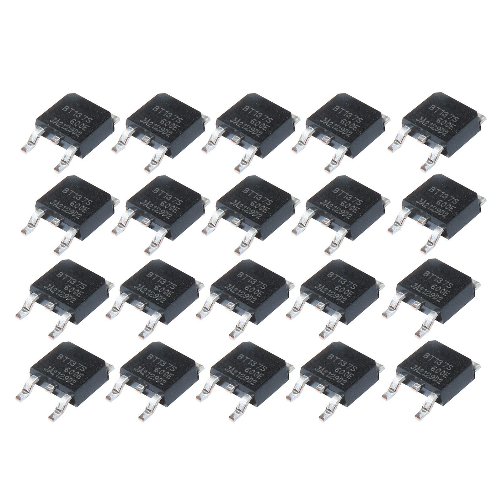 20Pcs Power General Purpose Transistors, assortment Small triacs Sens for Control Circuits Air Conditioners, Household Appliances Dimmers