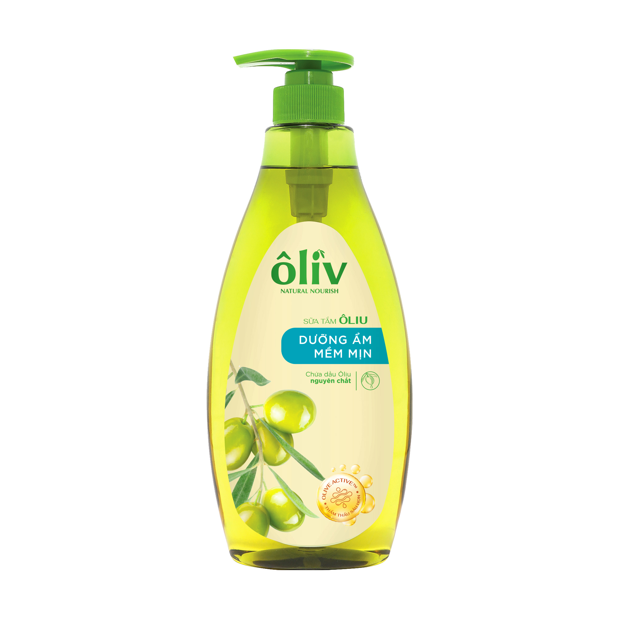 Sữa Tắm Oliu Nguyên Chất Oliv Dưỡng Ẩm Mềm Mịn 650ml