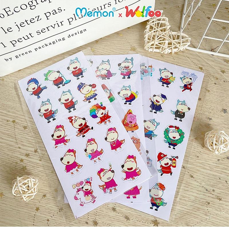 1 Sticker Sói Wolfoo và Lucy Ngẫu Nhiên