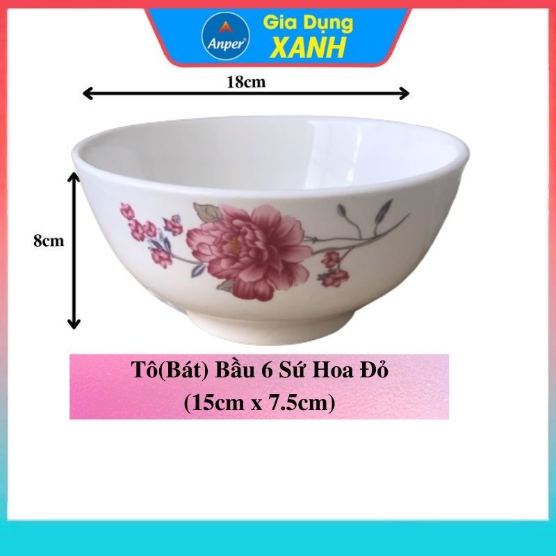 Bộ 2 bát sứ 3 tô sứ bầu dày Size 20cm  18cm   15cm  ANPER cao cấp phong cách nhật hàn  tô sứ lớn tô ăn phở tô sứ lớn tô ăn cơm bát lớn bát phở bát sứ