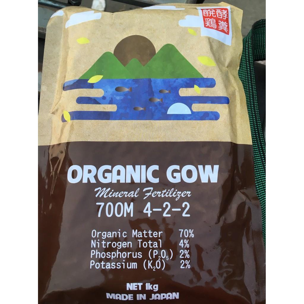 Phân Organic GOW Nhật Bản 4-2-2 gói 1kg