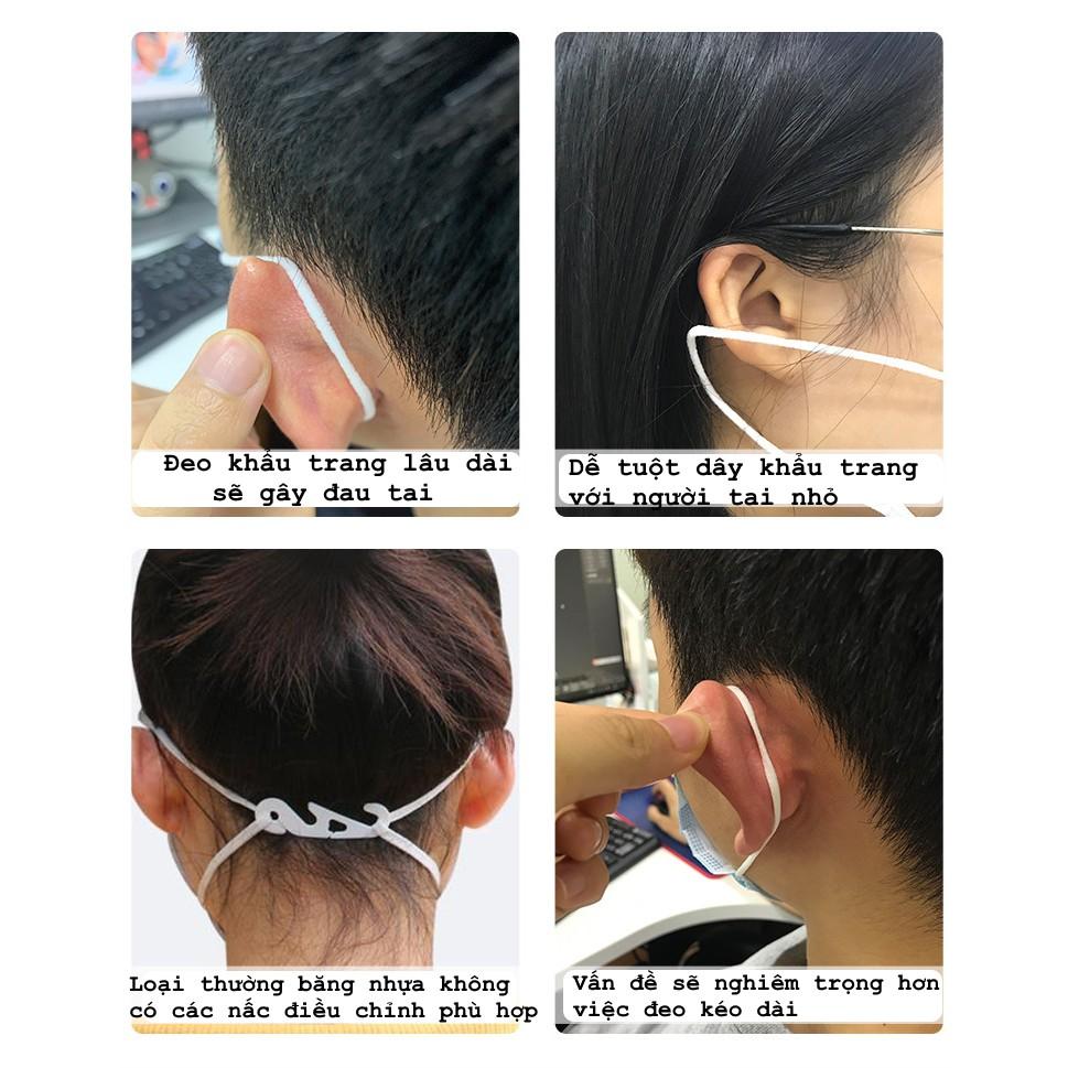 SILICONE MỀM. Đai đeo khẩu trang chống đau tai.