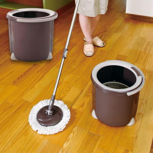 Bộ Chổi Lau Nhà Lốc Xoáy 360 Độ Azuma Nhật Bản - Nâu