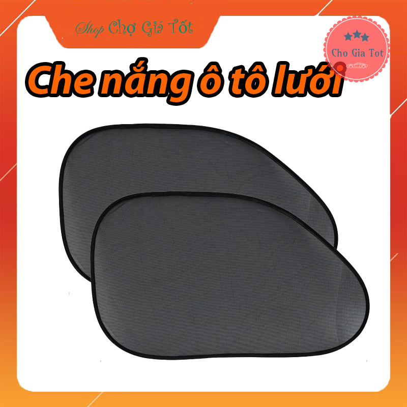 Bộ 2 tấm che nắng ô tô gấp gọn dạng lưới nhìn xuyên qua