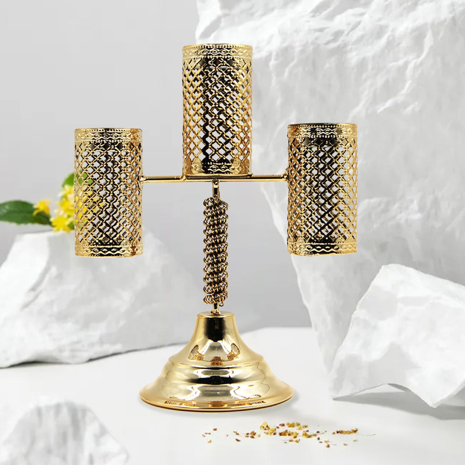 Candlestick for Taper Candles Metal Pillar Candle Holder for Dining Room Decoration