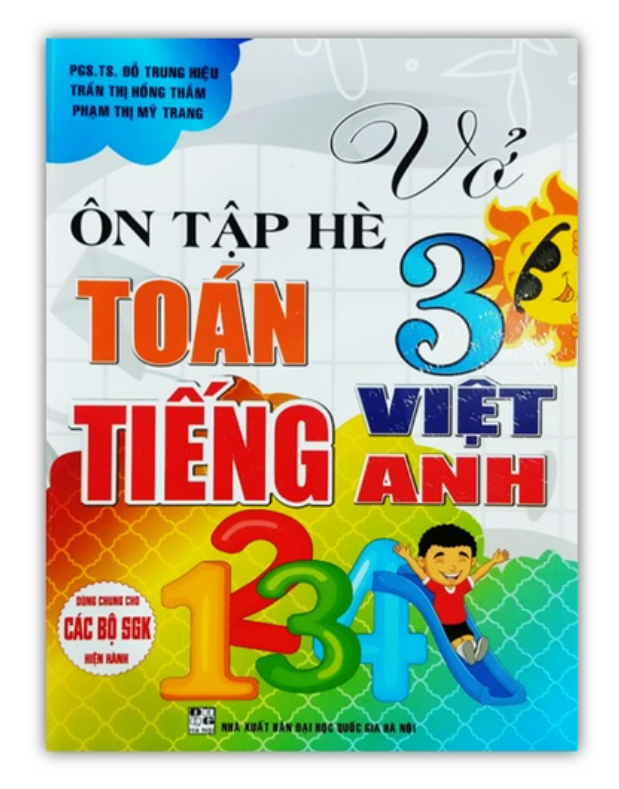Sách - Vở ôn tập hè Toán Tiếng Việt Tiếng Anh 3