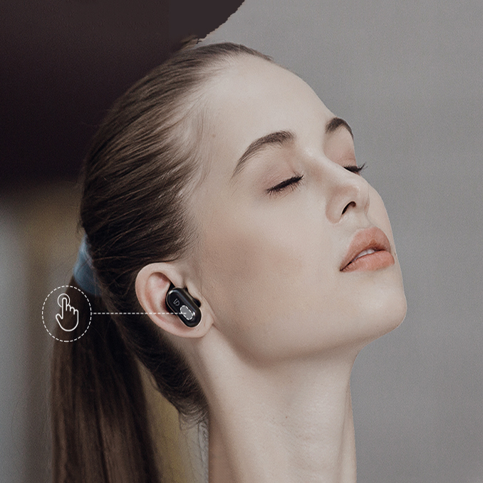 Tai nghe bluetooth TrueWireless Earbuds SOUNDPEATS TrueGine2 Bluetooth V5.0, thời gian nghe nhạc 7h - Hàng chính hãng