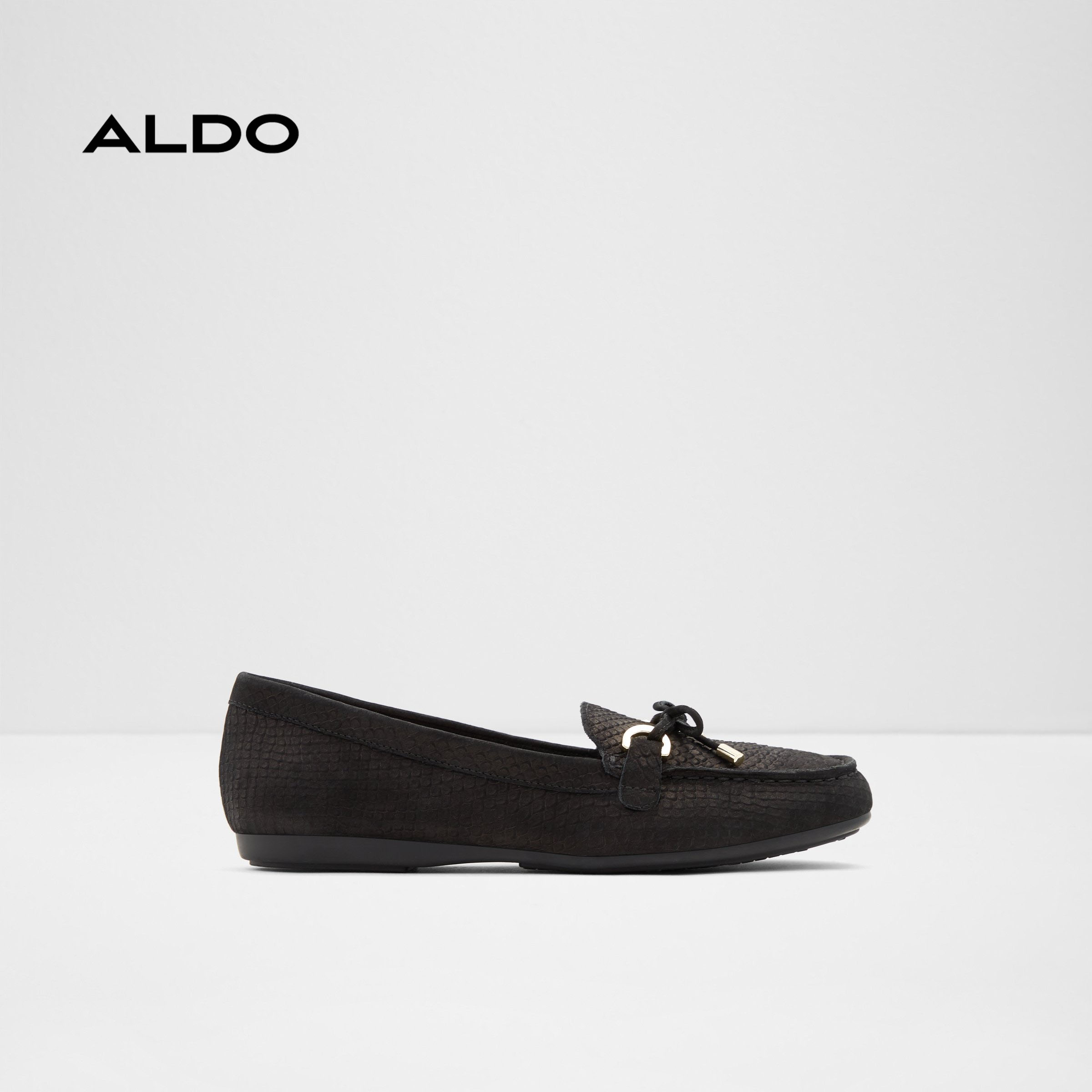 Giày lười nữ mũi vuông ALDO ADRERINIA001 - Black - Size