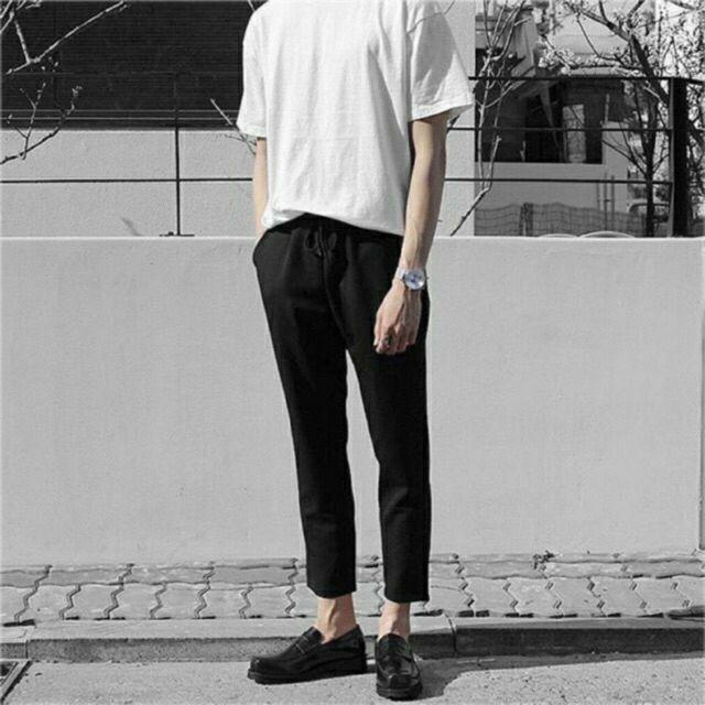 QUẦN KAKI ĐEN - BASIC PANTS IN BLACK UNISEX