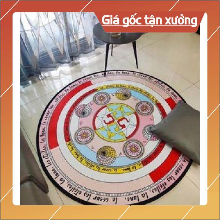 Thảm chân hình tròn - đế cao su chống trơn trượt - cam kết thấm hút tốt