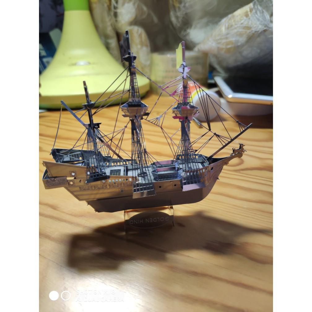 Mô Hình Lắp Ráp 3d Thuyền Buồm Golden Hind