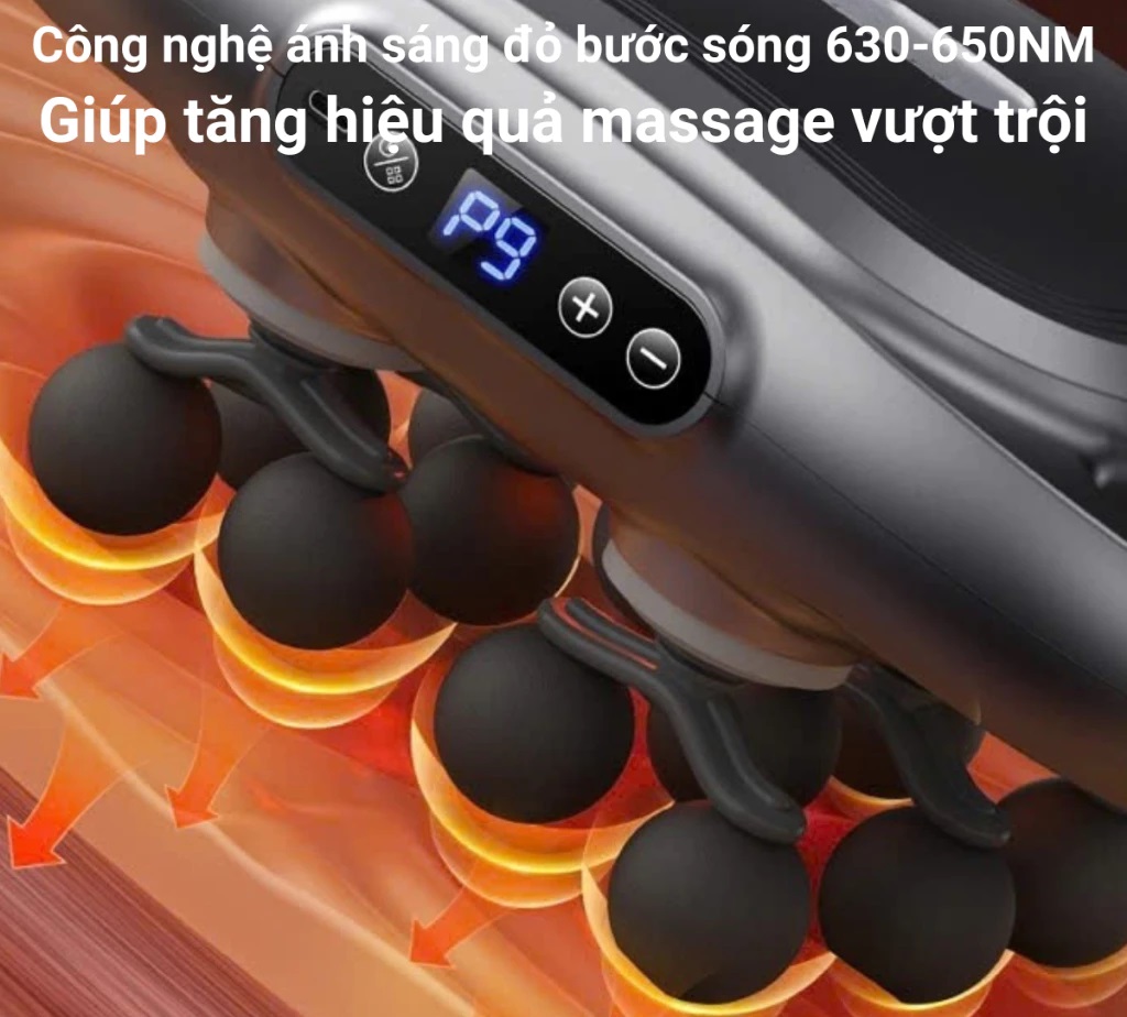 [Tặng củ sạc + cáp sạc] Máy Massage Toàn Thân Cầm Tay , Máy Mát Xa Đấm Lưng, Chân, Tay, Vai, Cổ 12 Đầu, 16 Đầu, 20 Đầu, 22 Đầu GDV - Hàng Chính Hãng