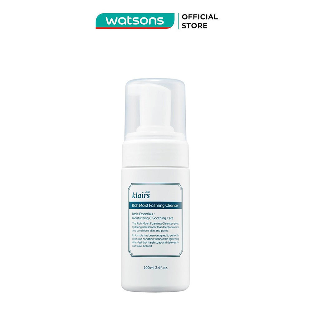 Sữa Rửa Mặt Làm Sạch Và Dưỡng Ẩm Cho Mọi Loại Da Rich Moist Foaming 100ml