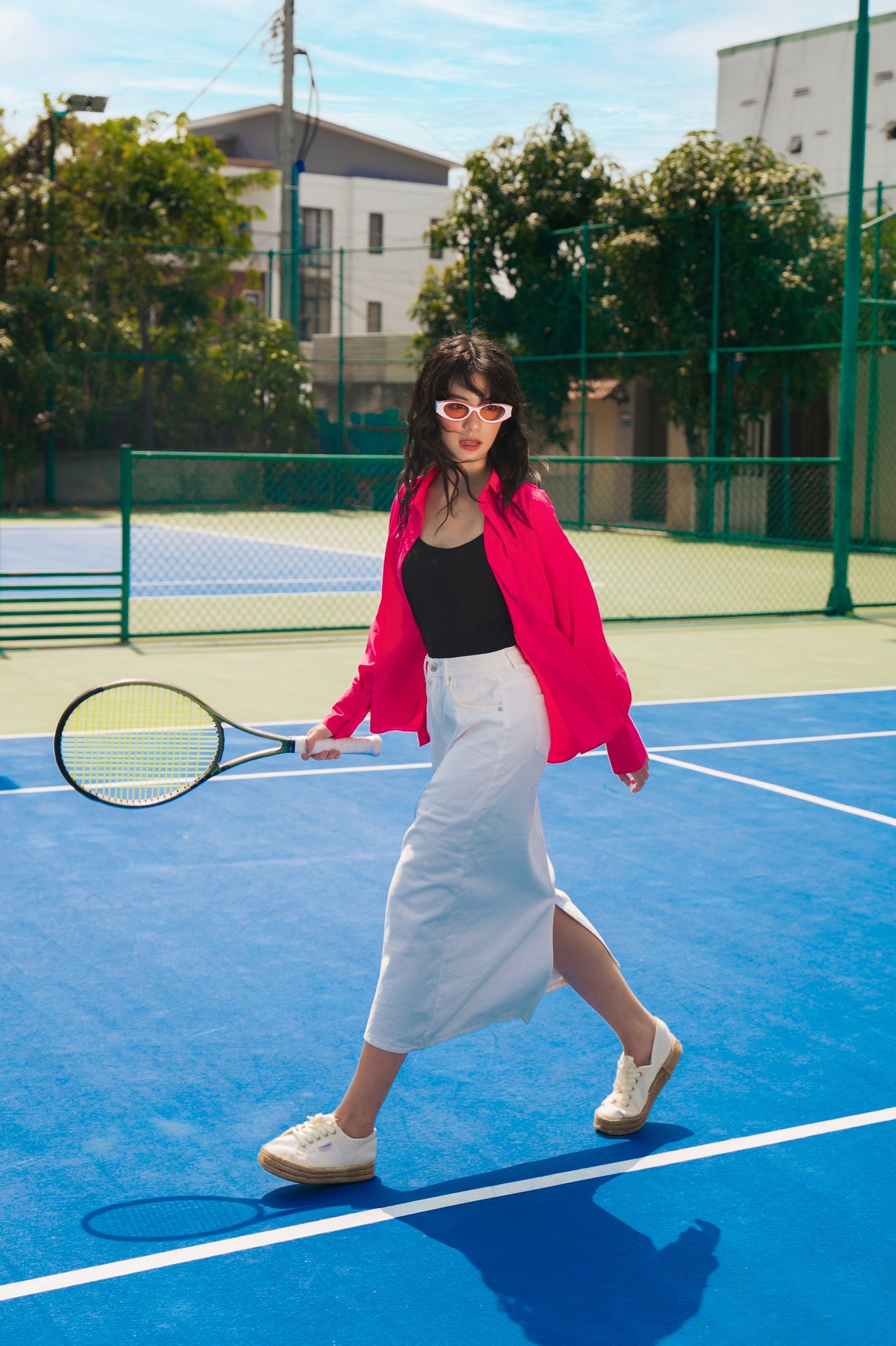 OLV - Áo Long Sleeve Shirt in Pink