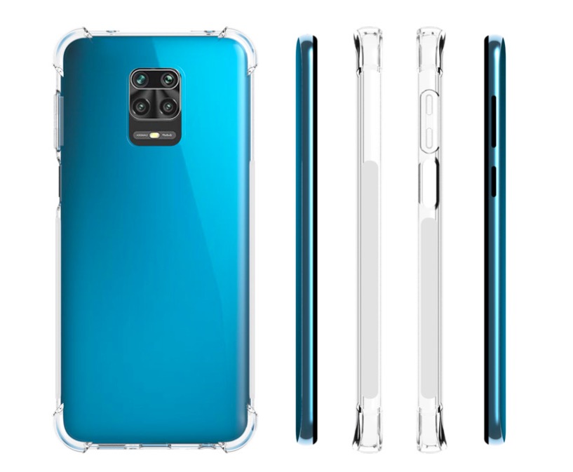 Ốp lưng Silicon dẻo trong, suốt chống sốc cho Xiaomi Redmi Note 9S