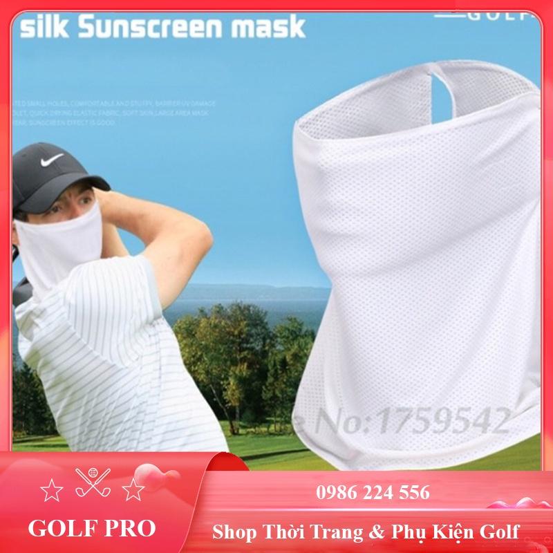 Khẩu trang golf - khẩu trang chống nắng nam nữ PGM thoáng khí thấm hút mồ hôi tốt KT002