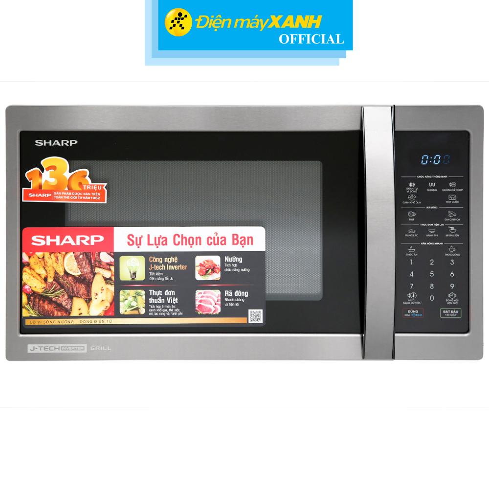 Lò vi sóng có nướng Sharp R-G728XVN-BST 28 lít - Hàng Chính Hãng