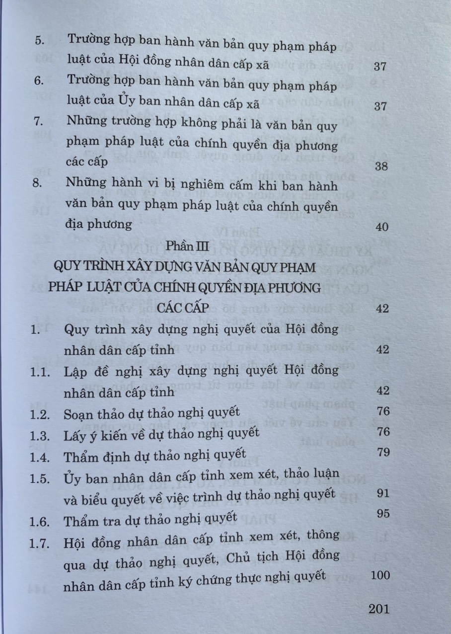 Sổ Tay Hướng Dẫn Kỹ Thuật Xây Dựng Văn Bản Quy Phạm Pháp Luật  Của Chính Quyền Địa Phương Các Cấp