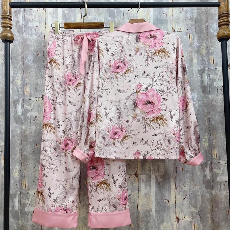 PYJAMA DÀI TAY BỒNG HOA CAO CẤP