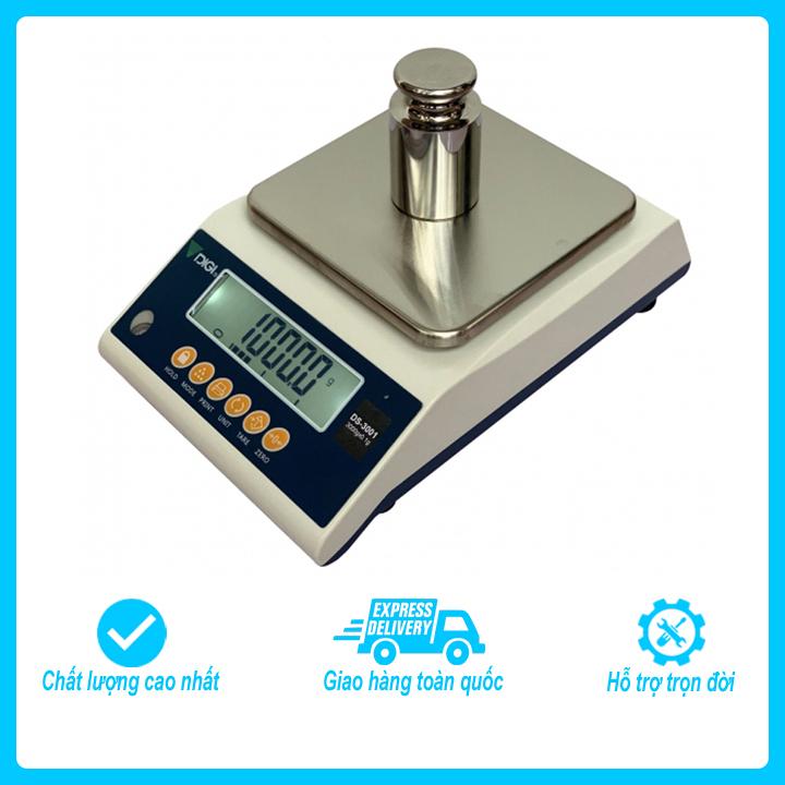 Cân điện tử kỹ thuật 2 số lẻ, Digi DS 1000g/0.01g có độ nhạy cao dùng cân vàng, mủ cao su, hóa chất, thí nghiệm