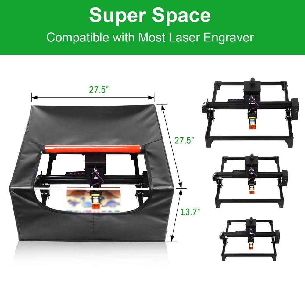 Laser Engrave Machine Eye Protections Cover Exhaust Hood for Engraving Machine Laser Cutting Engraver Dustproof Cover