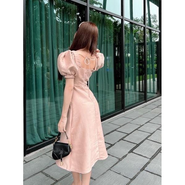 ĐẦM XẾP LI NGỰC TAY BÚP 3 MÀU - FREESIZE