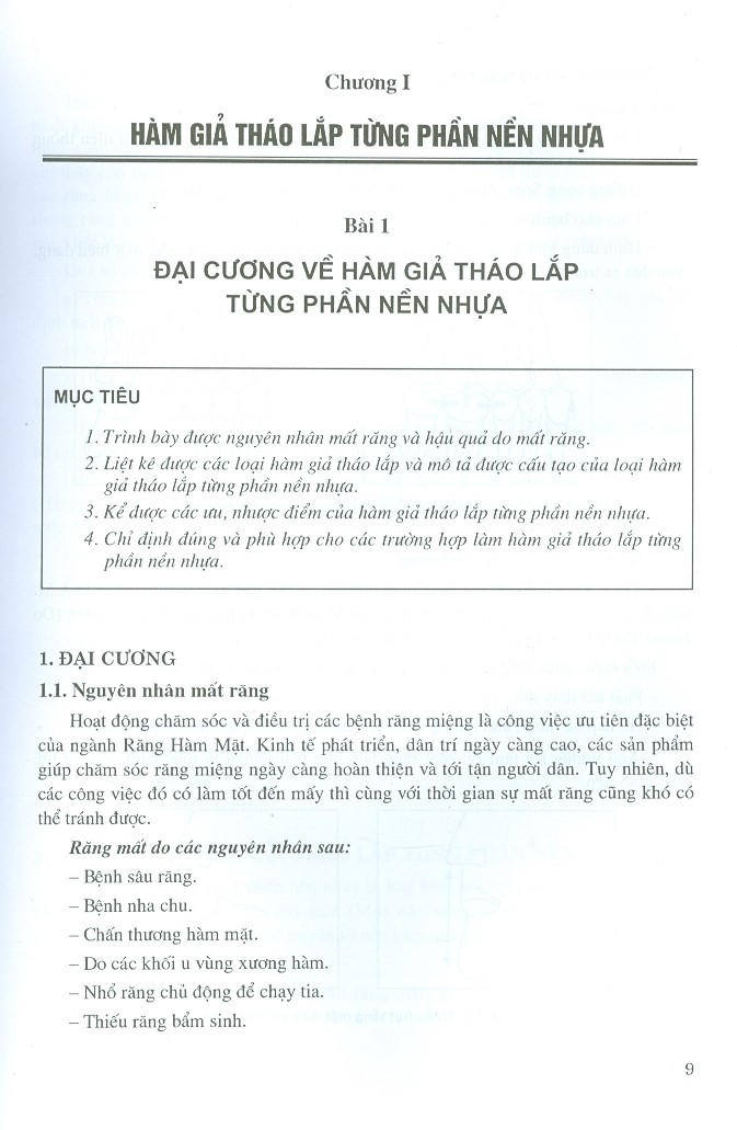 Phục Hình Răng Tháo Lắp (Dùng Cho Sinh Viên Răng Hàm Mặt)