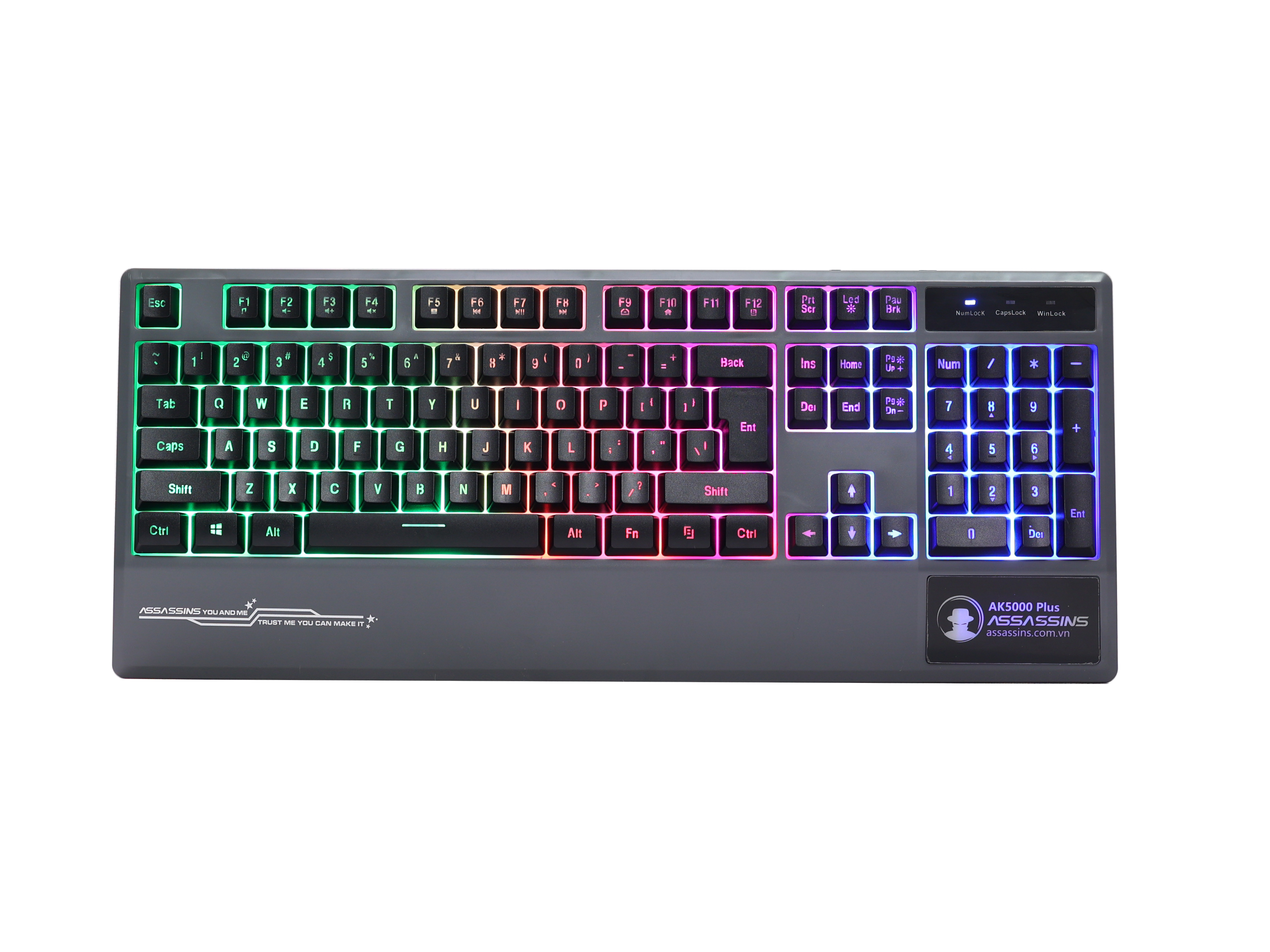 Bàn Phím bán cơ Gaming Assassins AK5000 Plus - Hàng Chính Hãng