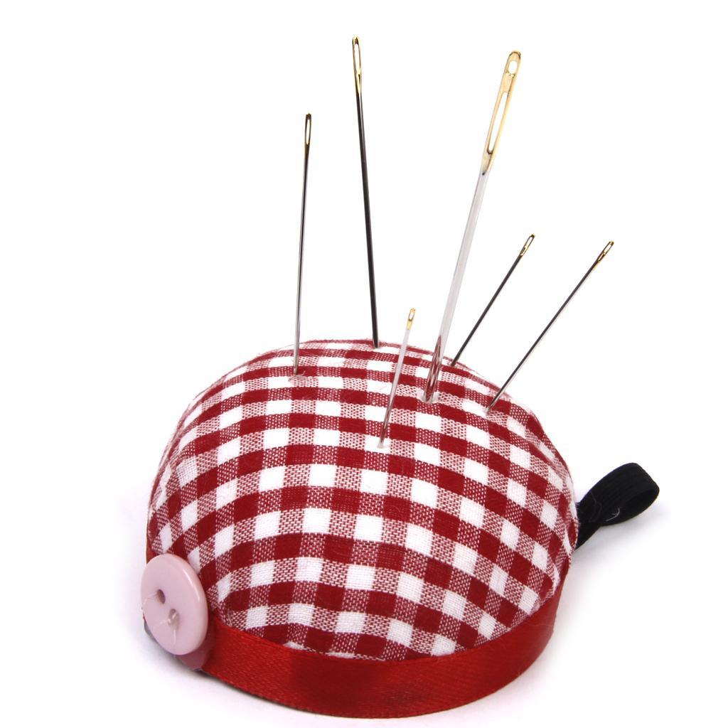 Brown Seam Ripper + Tomato Shape Pin Cushion Useful Sewing Tool