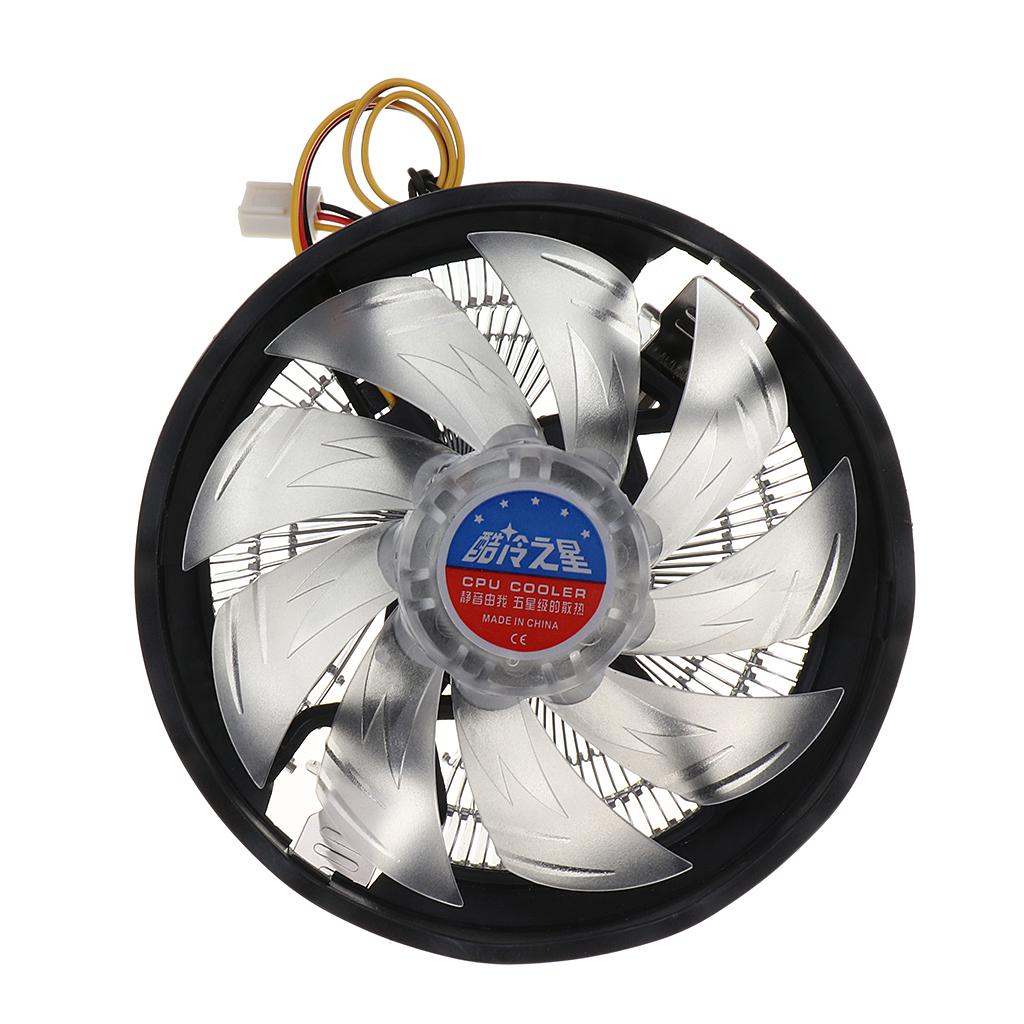 Alloy Bearing CPU Cooler Fan RGB Heatsink Radiator for Intel LGA1156/1155