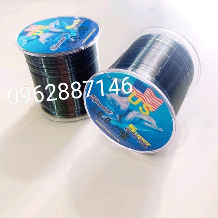 Cước câu cá cước mỹ us 500m tàng hình siêu bền