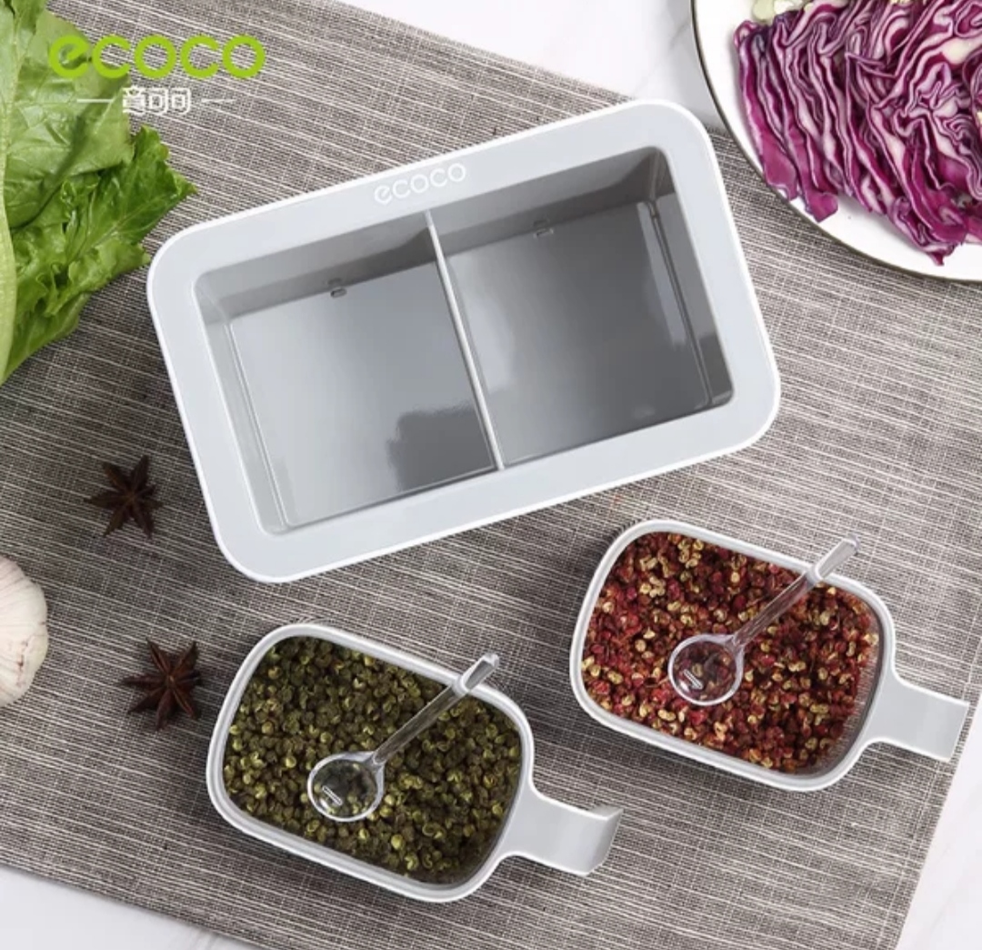 HÀNG CAO CẤP, Bộ 3 hộp đựng gia vị bằng nhựa gắn tường không cần khoan đục màu ngẫu nhiên