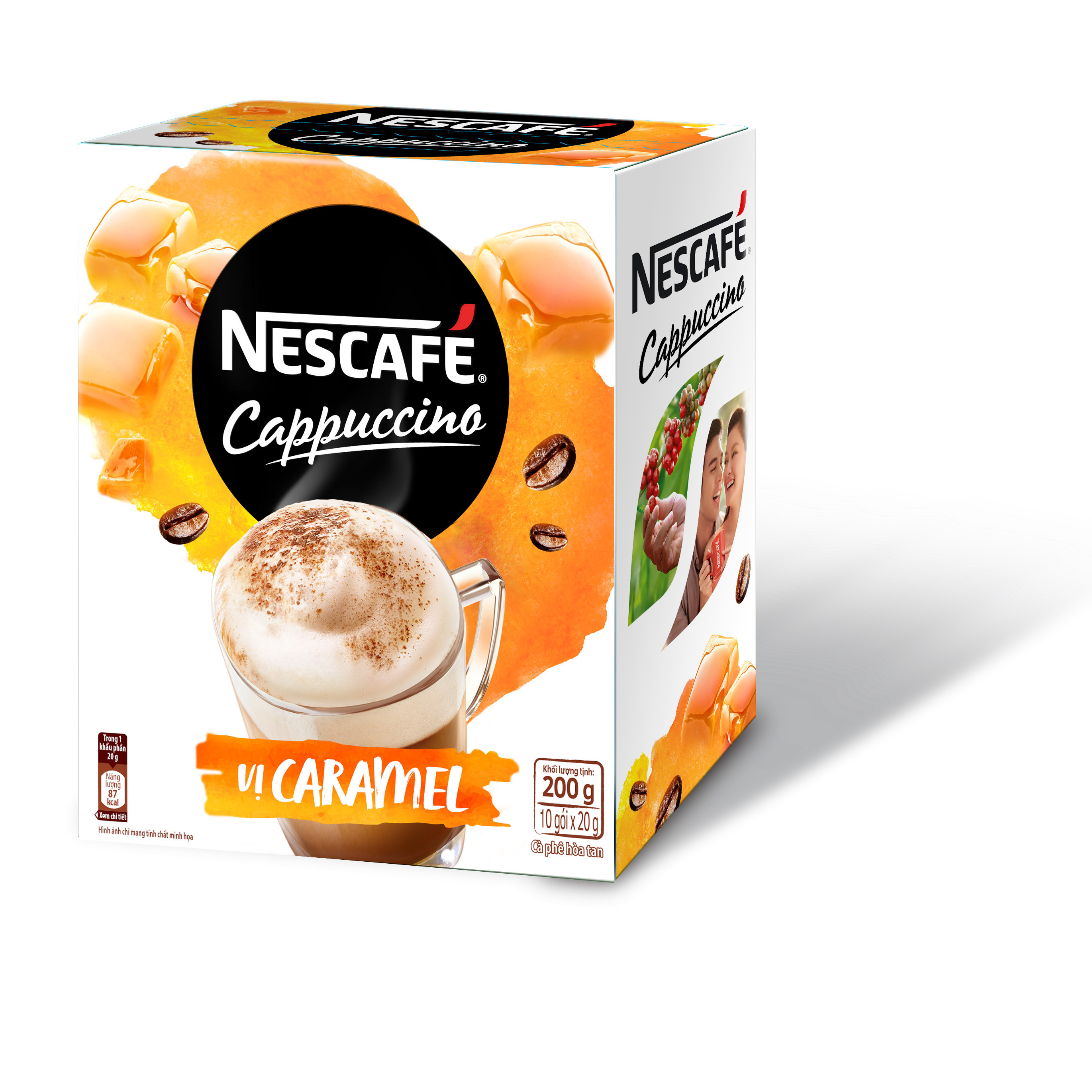 Cà Phê Nescafe Cappuccino Caramel 200g