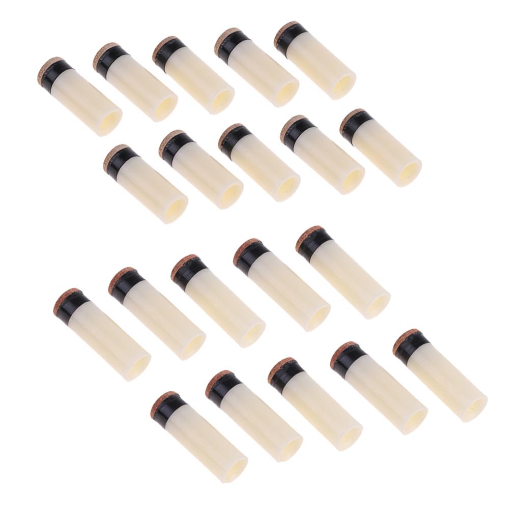 20 chiếc Trơn Bể Bida Cue Đầu Bi Da Dính Ferrules 11mm 13mm