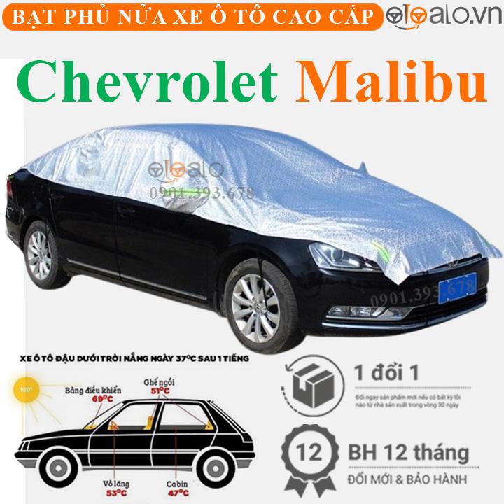 Bạt phủ nửa nóc xe Chevrolet Malibu vải dù 3 lớp