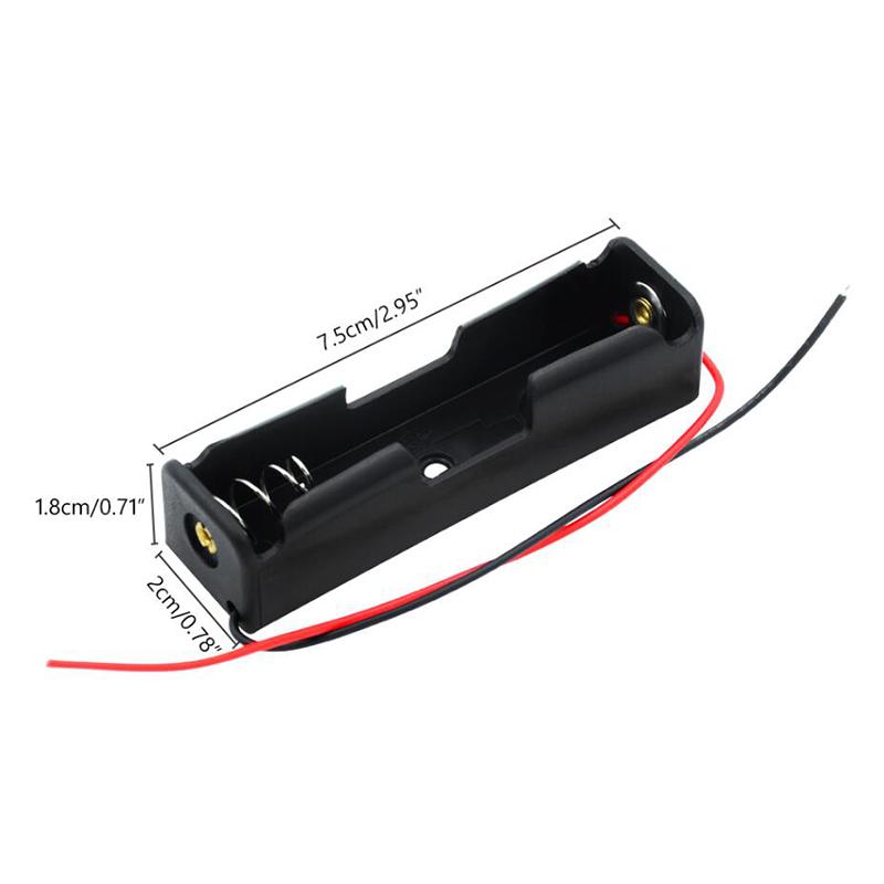 Bán chạy 18650 Hộp đựng ngân hàng điện 1X 2X 3X 4X 18650 Hộp đựng hộp đựng pin Hộp đựng 1 2 3 4 Khe cắm Hộp đựng pin có dây dẫn Màu sắc: 4X18650