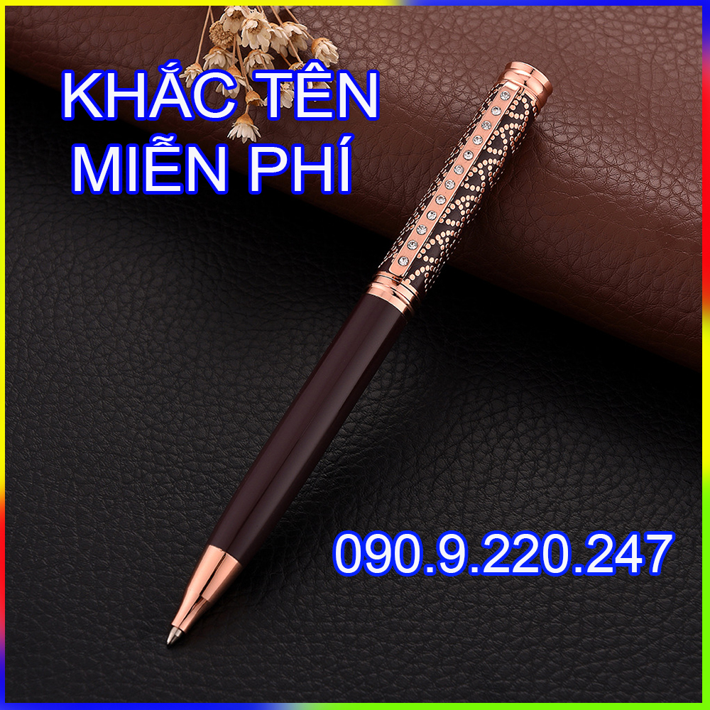 Bút ký khắc tên cao cấp Doanh nhân LC014, mực bi, đều ở mọi góc nghiêng