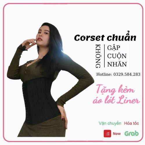 Đai định hình latex 25 xương Hy lạp cao cấp - Gen nịt bụng - Đai nịt bụng latex (Tặng Liner)