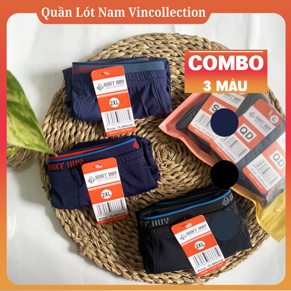 |Combo 7| Quần Lót Nam Đùi Nhật Huy Vải Thông Hơi Kim Lạnh Cao Cấp Sịp Đùi Nam Quần ship nam đẹp đùi combo thun lạnh sexy cao cấp nhỏ - Quần Lót Nam Vincollection