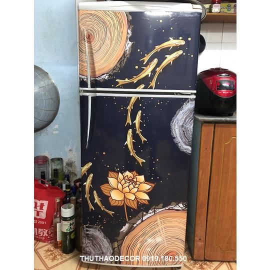 COMBO 3 MẶT GIỐNG NHAU - Decal dán kín tủ lạnh