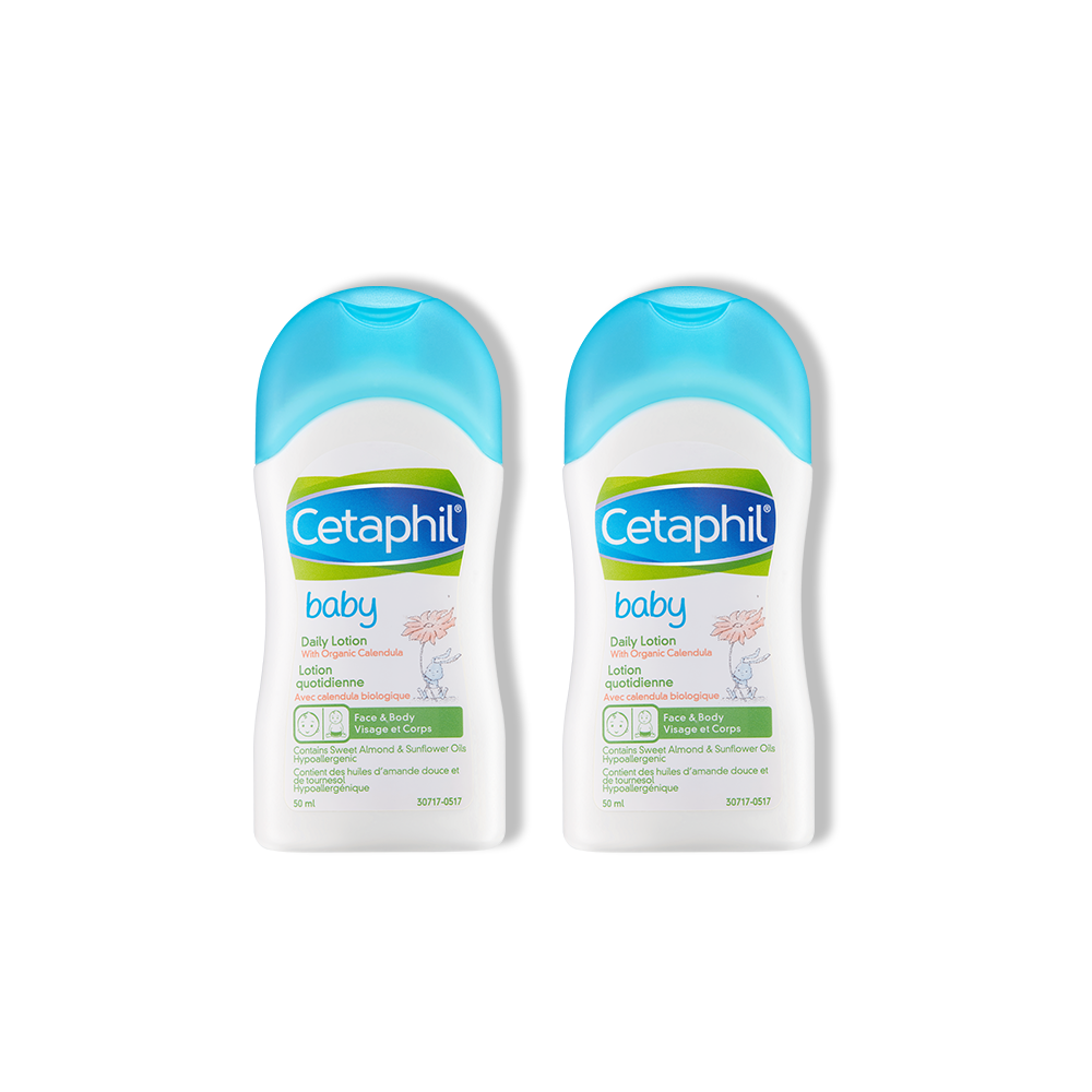 [GIFT] Combo 2 Sữa dưỡng ẩm dịu nhẹ hằng ngày cho bé Cetaphil Baby Daily Lotion with Organic Calendula 50ml