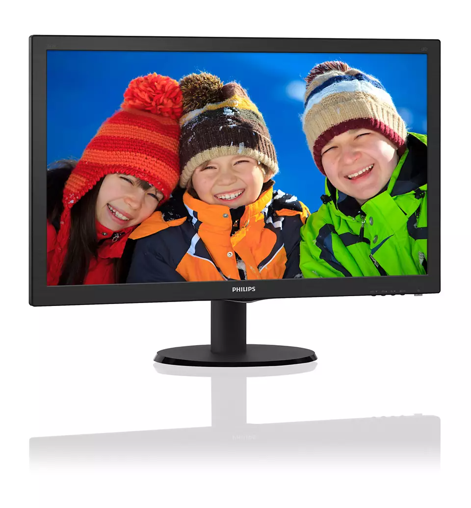 Màn hình Philips 24inch 243V5QHSBA (23.6&quot; FHD 60Hz, HDMI+VGA+DVI) - Hàng chính hãng DGW phân phối