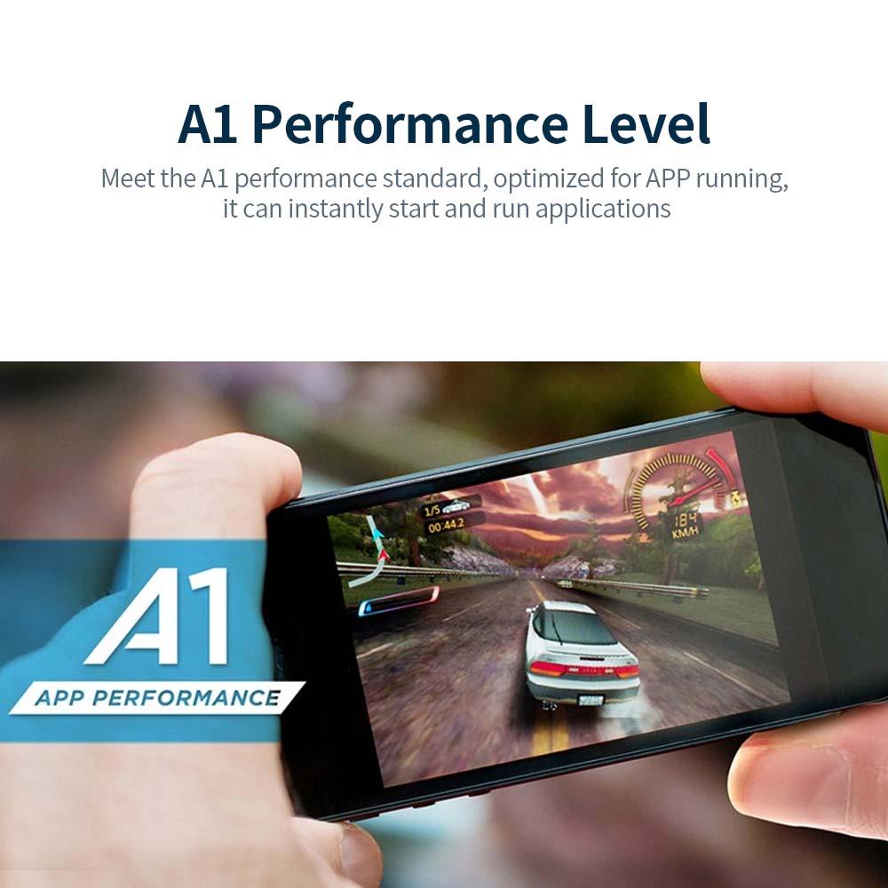 Thẻ nhớ ADATA Micro SD 64GB A1 U1 C10 V10 Thẻ TF tốc độ cao Hỗ trợ quay video HD 1080P giám sát tại nhà bằng camera hành trình - Màu xanh lam - 64GB