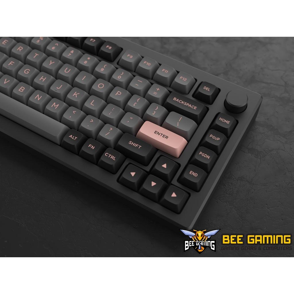 Bộ keycap chính hãng AKKO - Black Pink (PBT Double Shot / ASA-Low Profile / 155 nút)